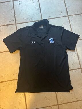 Under Armour Black Polo with R logo